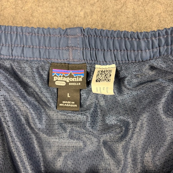 Patagonia Baggies Shorts Men's Size Large Navy Blue Netplus Shells Swim Hike Run - Picture 3 of 6
